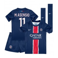 Dres Paris Saint-Germain Marco Asensio #11 Domáci pre deti 2024-25 Krátky Rukáv (+ trenírky)